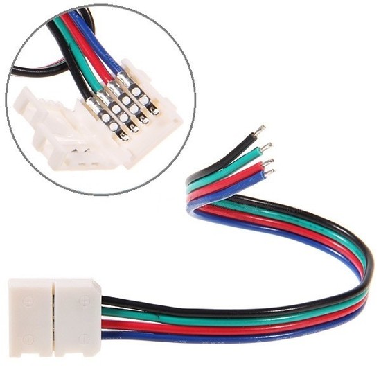 Ledstrip connector met stekkertjes, 4-polig, - Inkttoko • Uw adres voor inktcartridges en toners