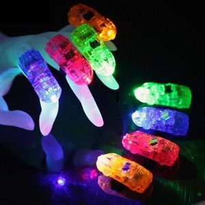 Vinger Partylampjes, LED,  set van 4 kleuren