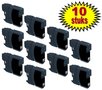Brother LC980/LC1100 Black/zwart, 10 cartridges, Inkttoko-huismerk