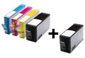 HP 655 XXL Multipack cartridges, 2x Black + 3 Kleuren, Inkttoko-huismerk