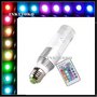 RGB Cyclinder lamp, LED,  E27, 16 Kleuren mét afstandsbediening