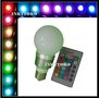Lamp E27 RGB Globe flash bulb, LED,  E27, 16 Kleuren mét afstandsbediening