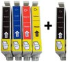 Epson T0441-T0444 compatible set + BONUS cartridge