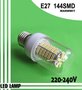Ledlamp, 144 SMD E27, warmwit, Zeer compact