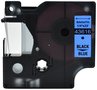 Dymo D1  Lettertape 6 mm, Zwart op Blauw (Compatibel)