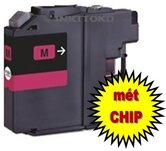 Brother-LC123-XL-Magenta-compatible-cartridge-mét-CHIP