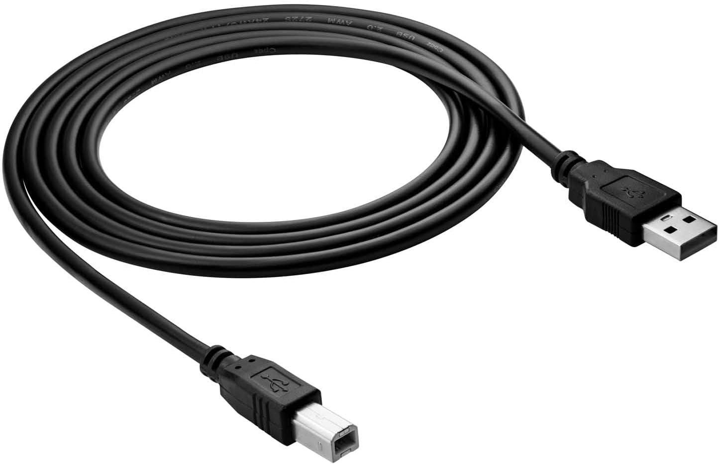 product_printerkabel_img_01 Printerkabel, A-stekker naar B-stekker, 3m zwart (huismerk) - Afbeelding 1